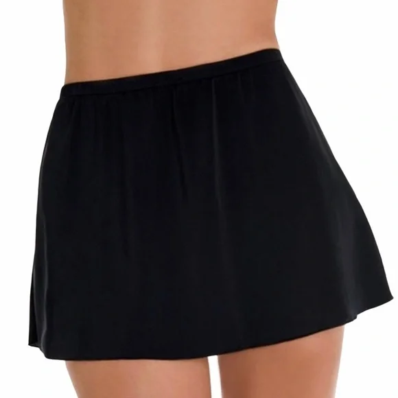 TRIMSHAPER Black Bikini Swim Skirt Bottom Size 10 - Picture 12 of 12